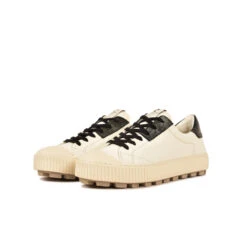 Pataugas ARAN/MIX F4H OFFWHITE/NOIR -Pataugas Chaussures Boutique 628206 979 BASKET FEMME ARAN MIX F4H OFFWHITE NOIR 5