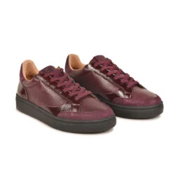 Pataugas BASALT/SV F4H BORDEAUX 11 Pataugas BASALT/SV F4H BORDEAUX -Pataugas Chaussures Boutique 628220 BASKET FEMME BASALT SV F4H BORDEAUX 4