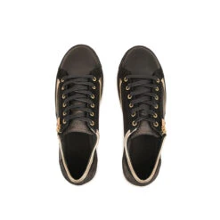 Pataugas JESTER/MIX F4H NOIR/DORÉ -Pataugas Chaussures Boutique 628254 BASKET FEMME JESTER MIX F4H NOIR DORE 6