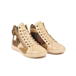 Pataugas PALME/CRI F4H BEIGE -Pataugas Chaussures Boutique 628269 150 BASKET HAUTE FEMME PALME CRI F4H BEIGE 4