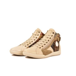 Pataugas PALME/CRI F4H BEIGE -Pataugas Chaussures Boutique 628269 150 BASKET HAUTE FEMME PALME CRI F4H BEIGE 5