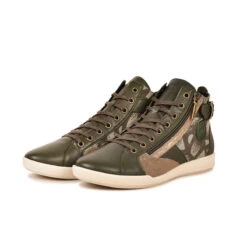 Pataugas PALME/WT F4H KAKI -Pataugas Chaussures Boutique 628274 BASKET FEMME PALME WT KAKI 5