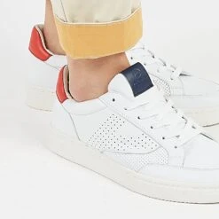 Pataugas BASALTE/N H2H BLANC/ROUGE -Pataugas Chaussures Boutique BASALTNH2HBLANCROUGE2