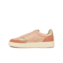 Pataugas BASALTE/SNME F2H BEIGE ROSÉ/DORÉ -Pataugas Chaussures Boutique BASKET FEMME BASALT F2H NUDE DORE 3