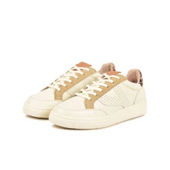 Pataugas BASALTE/MIXL F4I CRÈME -Pataugas Chaussures Boutique BASKET FEMME BASALT MIXL F4I CREME 628475 155 5