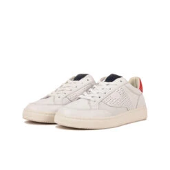 Pataugas BASALTE/N H2H BLANC/ROUGE -Pataugas Chaussures Boutique BASKET HOMME BASALT N F2H BLANC ROUGE 5