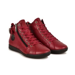 Pataugas PALME F4G ROUGE -Pataugas Chaussures Boutique BASKETHAUTEFEMMEPALMEF4GSANGRIA4
