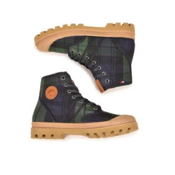 Pataugas AUTHENTIQUE X LE MONT SAINT MICHEL F4G Tartan Marine -Pataugas Chaussures Boutique BOOTS FEMME AUTHENTIQUE MSM 6