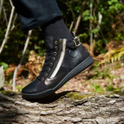 Pataugas PALME/MIX F4H NOIR/DORÉ -Pataugas Chaussures Boutique F Palme F2H Noir 263b3c89 adce 4700 b3a0 84f3c78b417d