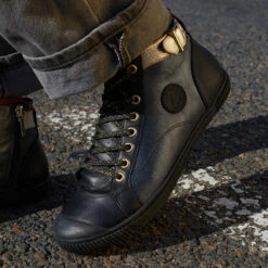 Pataugas BANJOU LATSA/MIX F4H NOIR/DORÉ -Pataugas Chaussures Boutique F Palme MIX Noir Dore