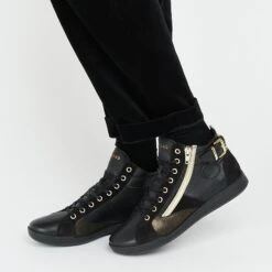 Meilleures ventes -Pataugas Chaussures Boutique PALME 628270946 NOIR DORE